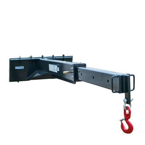 skid steer crane attachment|adjustable skid steer crane jib.